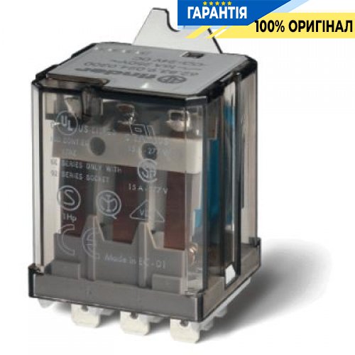 Реле 3НО 24В DC 16А, задній монтаж з Faston 250 Finder 628390240300