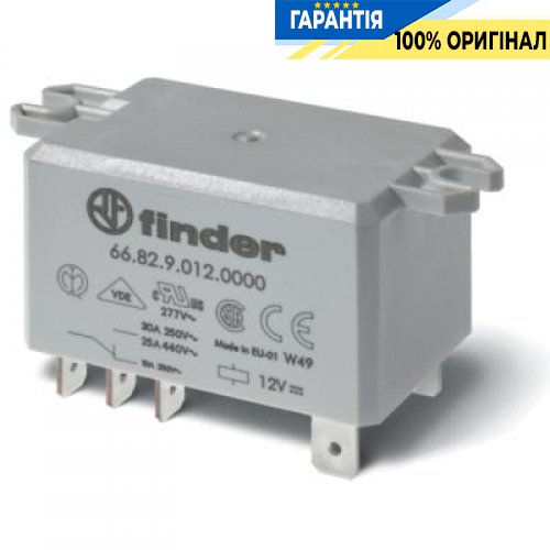 Реле 2-полюсное 24 В AC 30 А Finder 668280240000 для электросистем