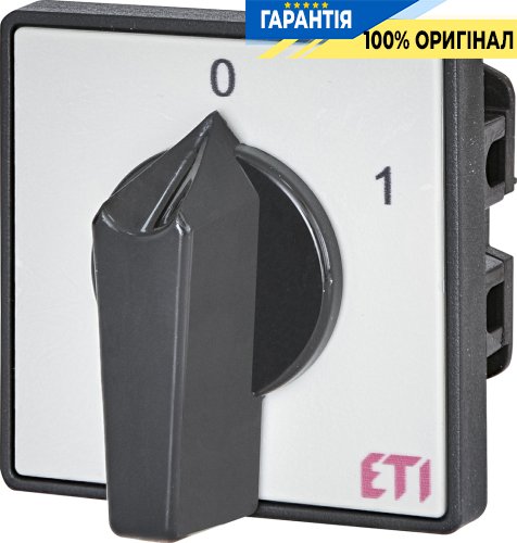 Выключатель 1p "0-1" 40А IP40 ETI 4773004 CS 32 90 U серо-черный