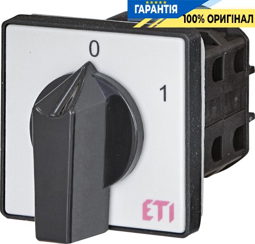 Выключатель 3-полюсный 32А IP40 "0-1" ETI 4773019 CS 25 10 U серо-черный