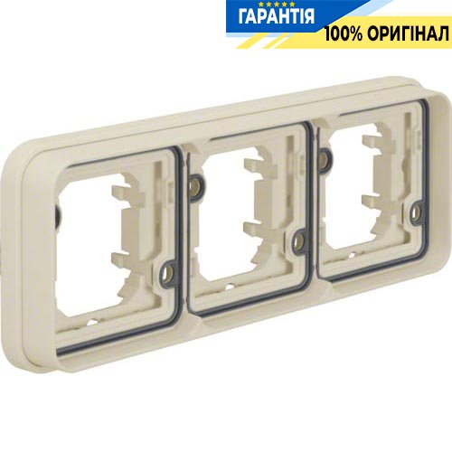 Рамка 3Х для в/у, горизонтальная, полярно белый, W.1 Berker 13303502