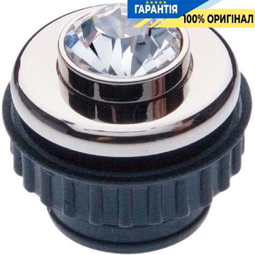 Нажимная кнопка Crystal, цвет - хром, 1.5А/24В, Berker TS Crystal 19640001