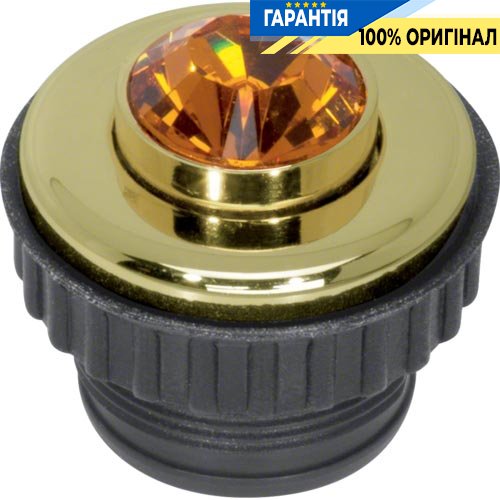 Натискна кнопка Topaz, колір - золото, 1.5А/24В, Berker TS Crystal 19650203