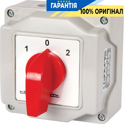 Пакетний перемикач E.NEXT LK63/3.323-ОВ/45, 3 полюси, 1-0-2, 63А, IP44, артикул 8834-200