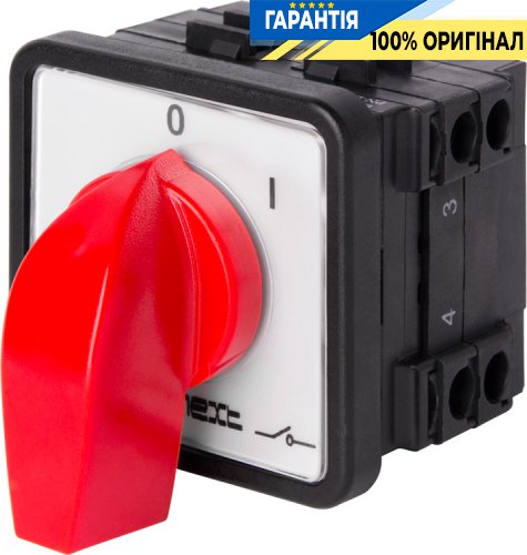 Пакетний перемикач E.NEXT LK25/2.211-ZP/45 щитовий 3P 0-1 25А 8411-200