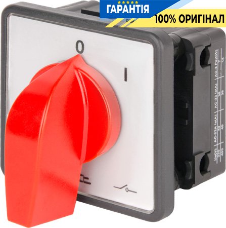 Пакетный переключатель E.NEXT LK40/1.216-ZP/45 щитовой с передней панелью, 1 полюс, 0-1, 40А 8661-200