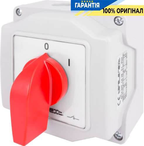 Пакетный переключатель E.NEXT LK25/2.211-ОВ/45, 3 полюса, 0-1, 25А, IP44, артикул 8414-200