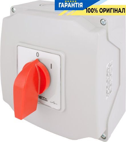 Пакетный переключатель E.NEXT LK63/2.211-ОВ/45, 3 полюса, 0-1, 63А, IP44, артикул 8814-200