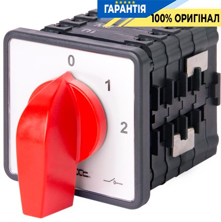 Пакетний перемикач E.NEXT LK40/4.322-ZP/45 щитовий з передньою панеллю, 0-1-2, 40А 8621-200