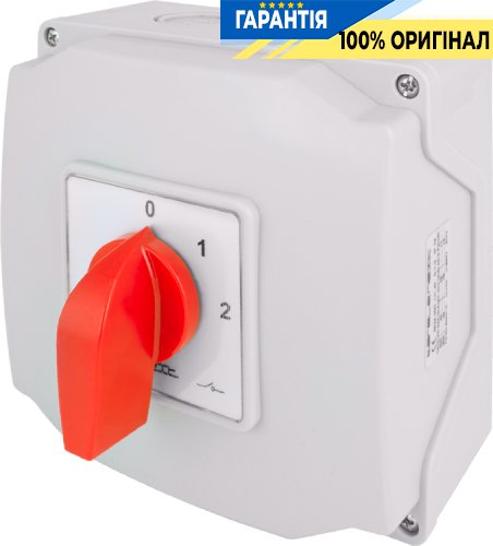 Пакетный переключатель E.NEXT LK40/4.322-ОВ/45 0-1-2 40А IP44, артикул 8624-200