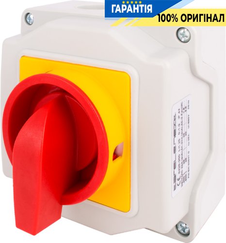 Пакетный переключатель E.NEXT LK25/4.322-ОК/45, 0-1-2, 25А, IP44, корпус под пломбировку, 8428-200