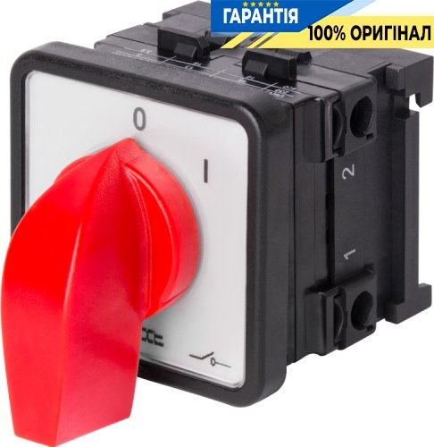Пакетний перемикач E.NEXT LK16/1.216-ZP/45 щитовий 1p 0-1 16А, на DIN-рейку, 8367-200