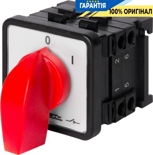 Пакетний перемикач E.NEXT LK25/2.211-SP/45, щитовий, на DIN-рейку, 3 полюси, 0-1, 25А 8417-200
