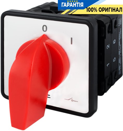 Пакетний перемикач E.NEXT LK63/2.211-SP/45, щитовий, на DIN-рейку, 3 полюси, 0-1, 63А, артикул 8817-200