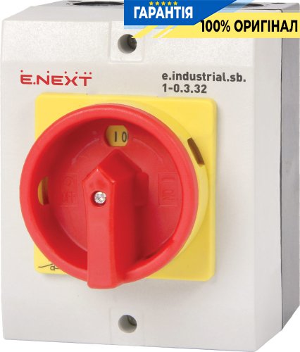 Пакетный переключатель E.NEXT i0360002 e.industrial.sb.1-0.3.32, 3 полюса, 32А (0-1)