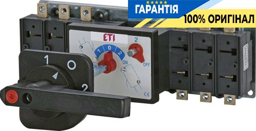Переключатель нагрузки ETI LA COH 3P 1/D 160A 1-0-2 с выносной рукояткой, 4667021