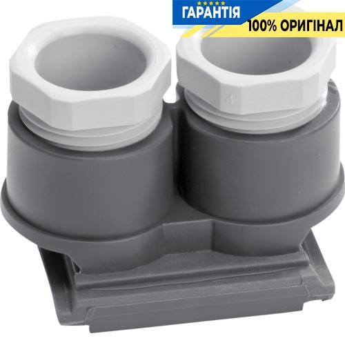 Ввід для 2 труб M20x1,5, сірий, Berker W.1 18893505