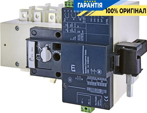 Перемикач навантаження з мотор-приводом ETI MLBS 100 230VAC 4P CO "1-0-2" 100А 4661654