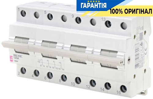 Перемикач навантаження ETI SSQ 4125 4-полюсний 125А "1-0-2" 2421449