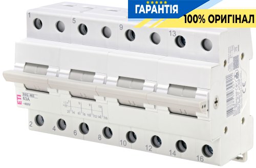 Перемикач навантаження ETI SSQ 463 "1-0-2", 4 полюси, 63А, артикул 2421446