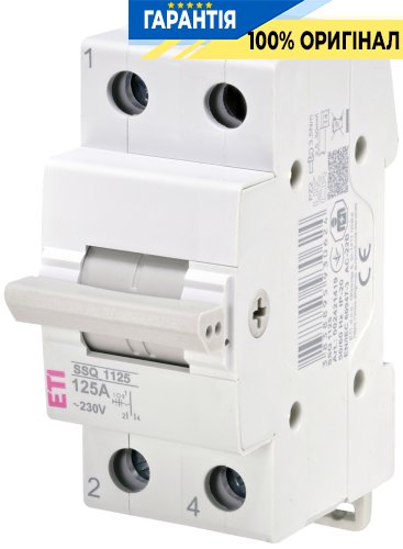 Перемикач навантаження ETI SSQ 1125 1-полюсний 125A "1-0-2" 2421419