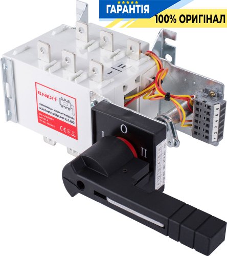 Перемикач навантаження 1-0-2, 3P, 100А, E.NEXT, артикул i089006, серія e.industrial.lbs.1-0-2.3.100