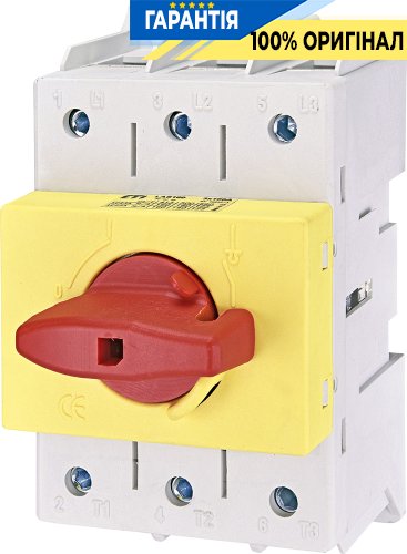 Разъединитель нагрузки ETI LAS 3P Y-R 160 160A "1-0" желто-красный 4661109