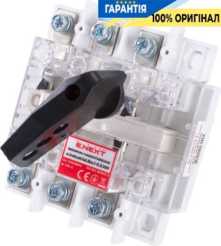 Выключатель нагрузки E.NEXT e.industrial.lbs.1-0.3.100, 3P, 100А, i089001