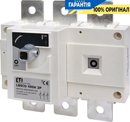 Выключатель нагрузки 3-полюсный 400А 1-0 LBSCD ETI 4661914