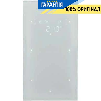 Стеклянный сенсор 2-канальный с регулировкой температуры помещения, пол. белая, сконфигурирован Berker TS Sensor 75642139