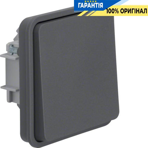 Вставка кнопки, 1НЗ, серый, 10АX/250В W.1 Berker 50453515