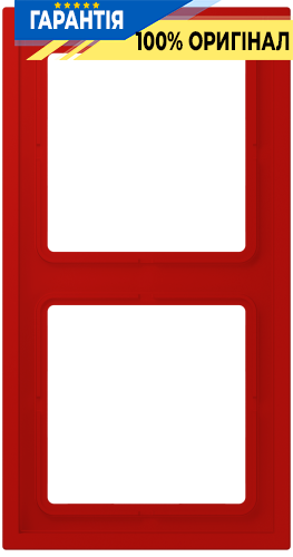 Рамка 2-постова LS ZERO JUNG LCZ982BF227 rouge vermillon 31 (32090)
