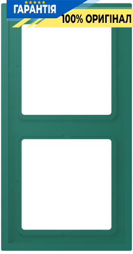 Рамка 2-постовая LS ZERO JUNG LCZ982BF216 vert anglais (32040)