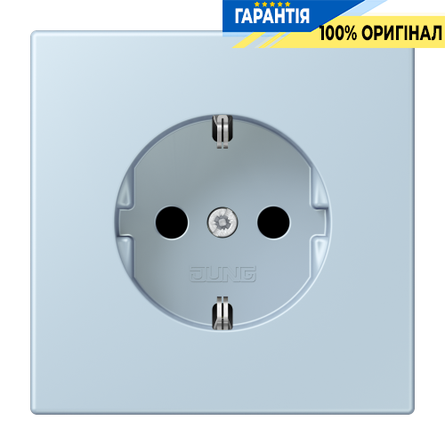 Розетка з заземленням 250V 16A з пружинним затиском JUNG LC1520208 outremer clair (32022)