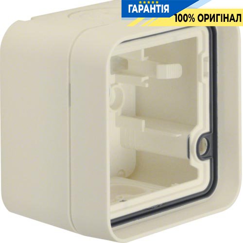 Корпус з рамкою 1Х для з/у, полярно білий, Berker W.1 6118913502