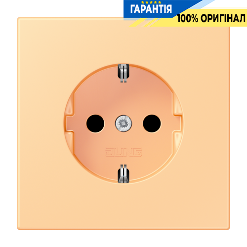 Розетка з заземленням 250V 16A гвинтовий затиск JUNG LC1521258 terre sienne claire 59 (4320P)