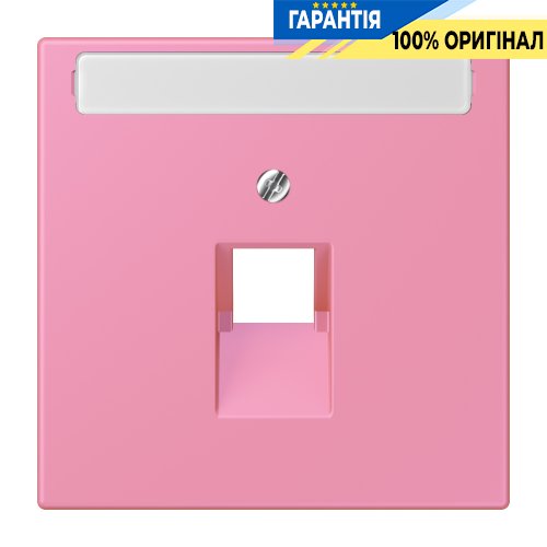 Накладка для компьютерной розетки UAE с полем для надписи JUNG LC969-1NAUA246 rose vif