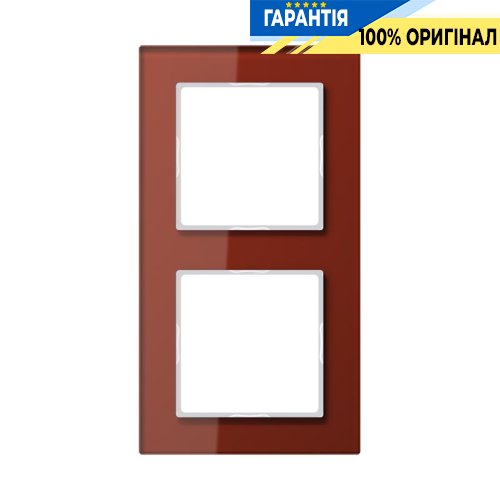 Рамка 2-я Jung AC582GLRT красный оксид