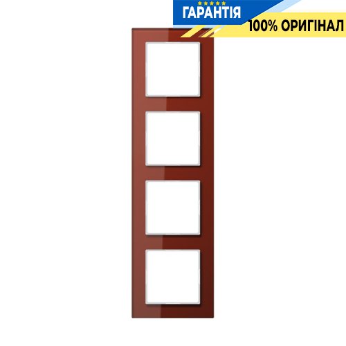 Рамка 4-а Jung AC584GLRT червоний оксид