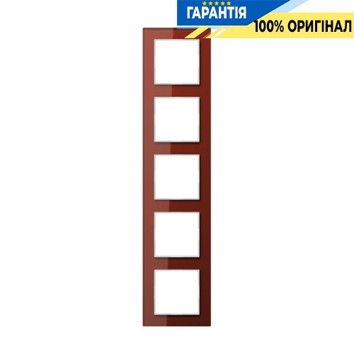 Рамка 5-я Jung AC585GLRT красный оксид