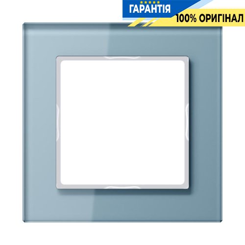 Рамка 1-я Jung AC581GLBLGR серо-голубой