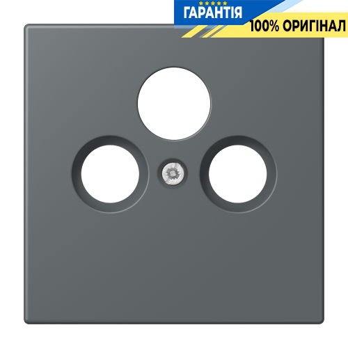 Накладка для SAT-TV розетки JUNG LC990SAT202 gris foncé 31, темно-сірий колір
