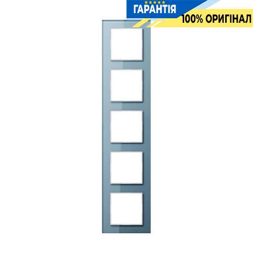 Рамка 5-я Jung AC585GLBLGR серо-голубой