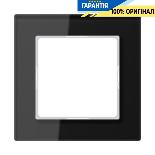 Рамка 1-я Jung AC581GLSW черная
