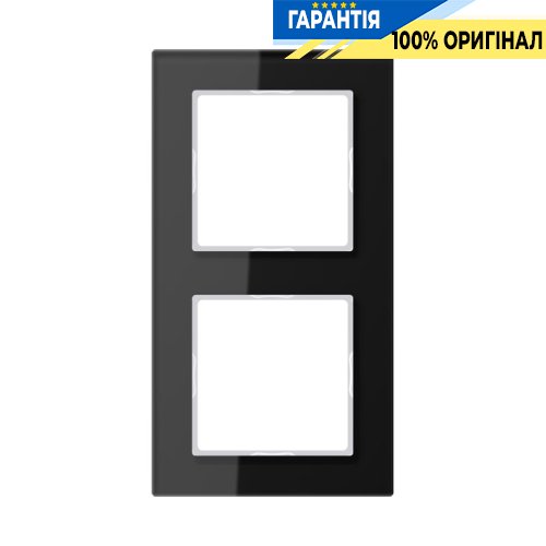 Рамка 2-а Jung AC582GLSW чорна
