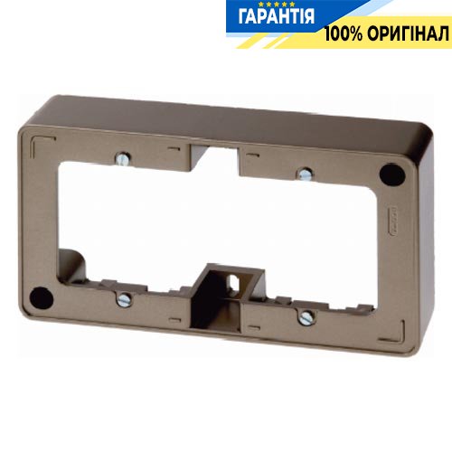 Рамка для зовнішнього монтажу 2-а бронзовий лак, Berker ARSYS 10309011