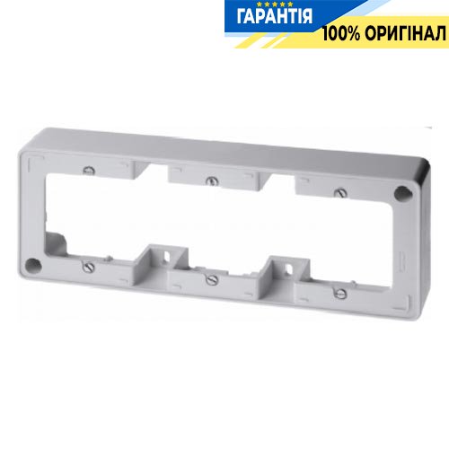 Рамка для наружного монтажа 3-а, полярно-белая ARSYS, Berker 10310069