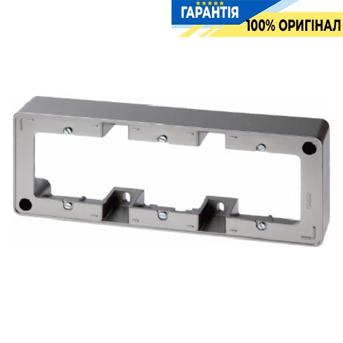 Рамка для зовнішнього монтажу 3-а сталевий лак, Berker ARSYS 10319004