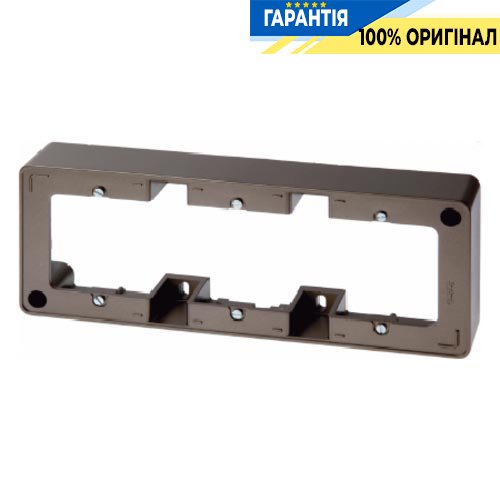 Рамка для наружного монтажа 3-а бронзовый лак, ARSYS, Berker 10319011