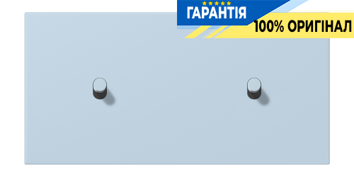 Накладка 2-позиційна для вимикача з 2 тумблерами «циліндр» горизонтальна JUNG LC12-200R0208 outremer clair (32022)